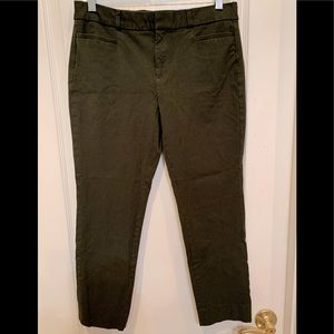 Banana Republic Curvy Sloan Ankle Pant Olive 6